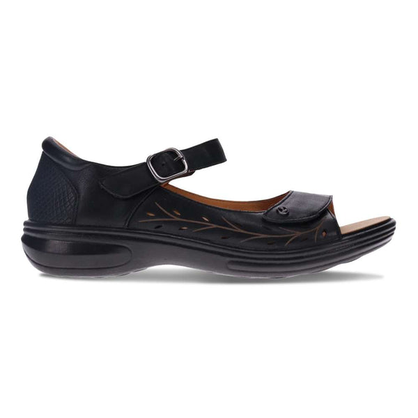 Revere Comfort Shoes Lagos Sandal - Black French