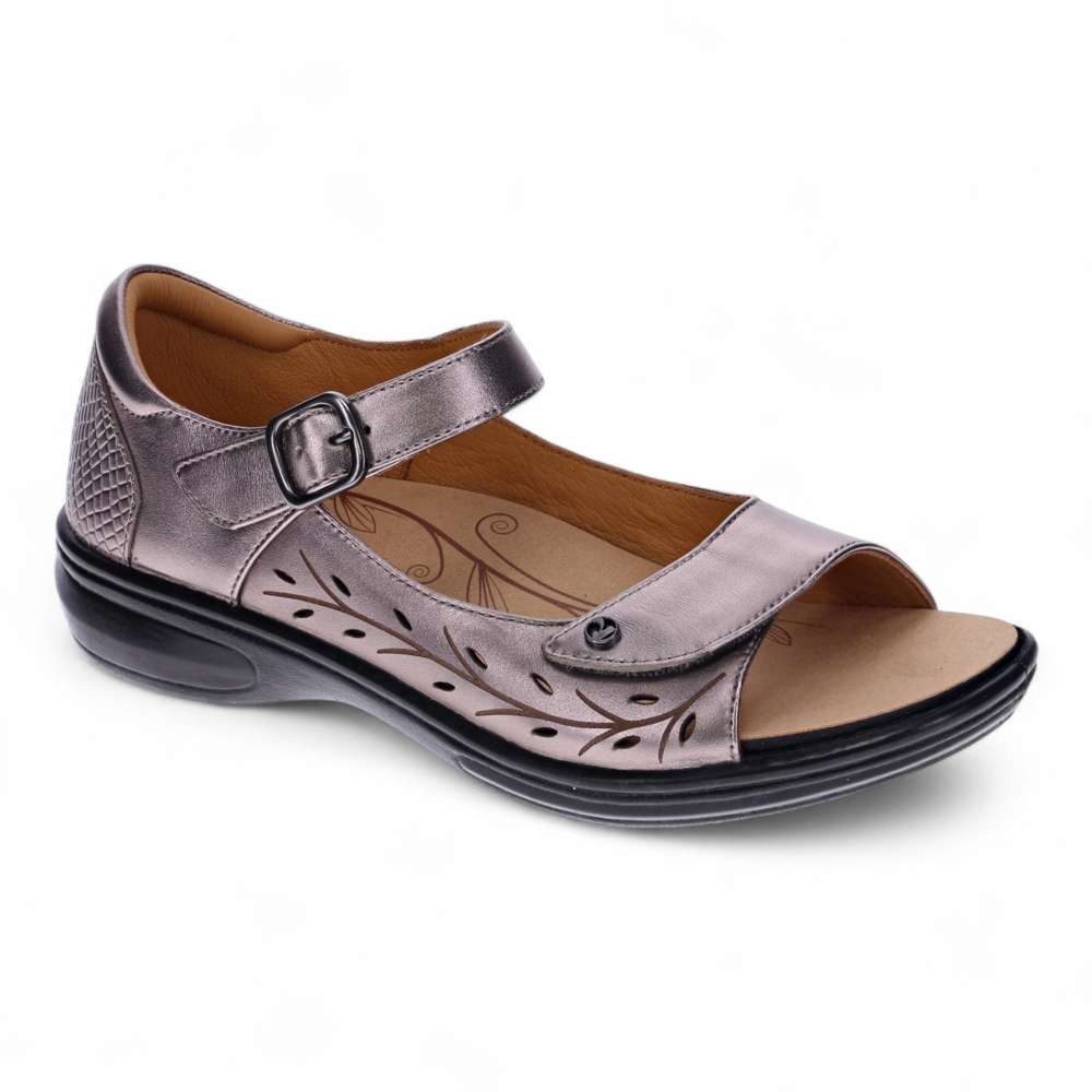 revere comfort shoes Lagos Sandal - Gunmetal