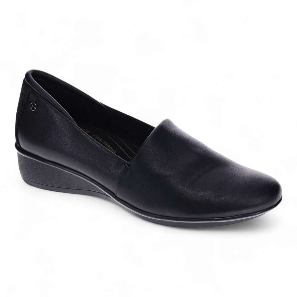 revere comfort shoes Lugano Loafer - Black Stretch