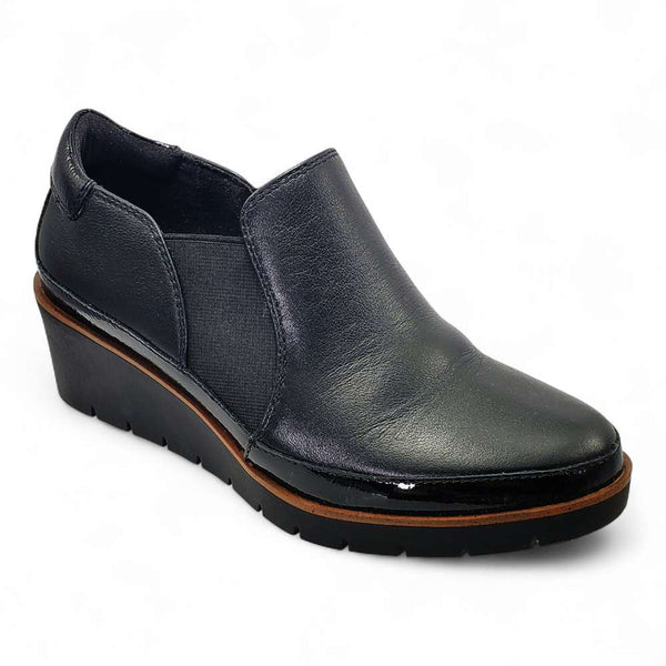 Revere Comfort Shoes Mykonos Wedge Loafer - Black