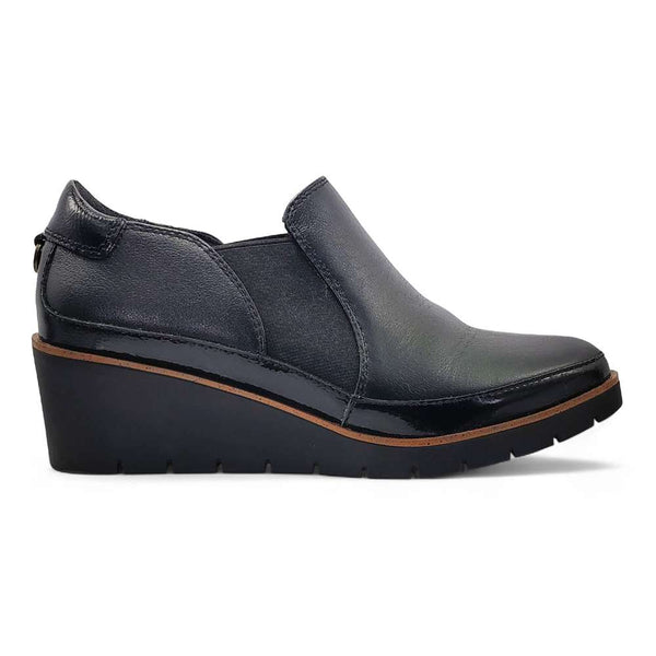 Revere Comfort Shoes Mykonos Wedge Loafer - Black