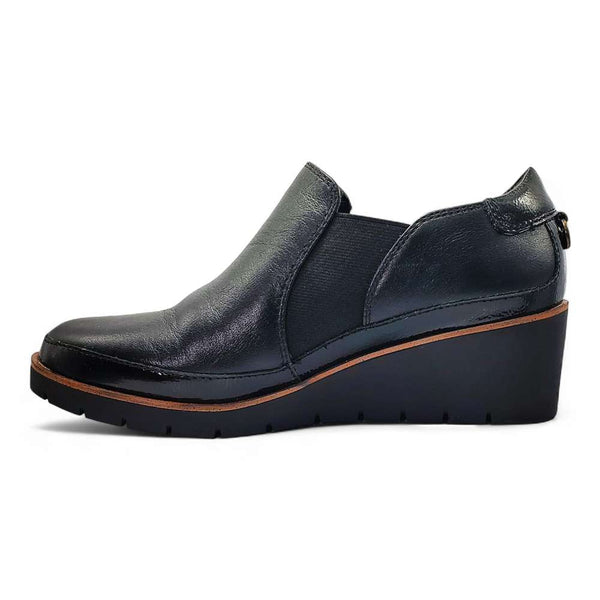 Revere Comfort Shoes Mykonos Wedge Loafer - Black