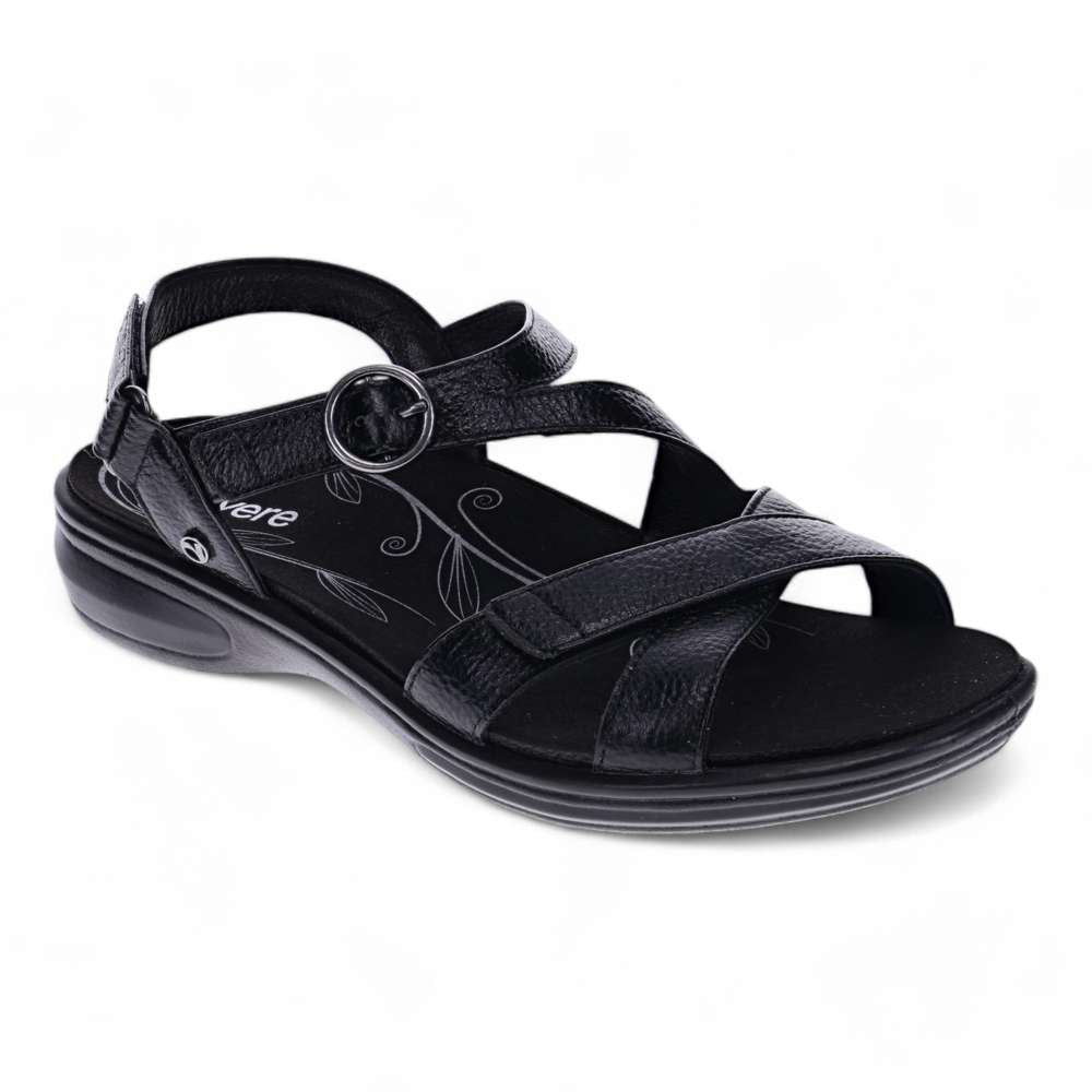 revere comfort shoes Nagoya Sandal - Black Pebble
