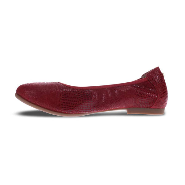 Revere Comfort Shoes Nairobi Ballet - Cherry Lizard