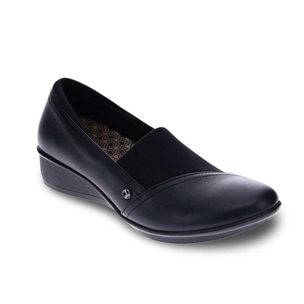 Revere Comfort Shoes Naples Wedge - Black French