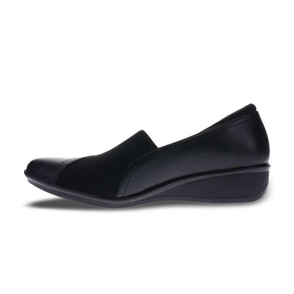 Revere Comfort Shoes Naples Wedge - Black French