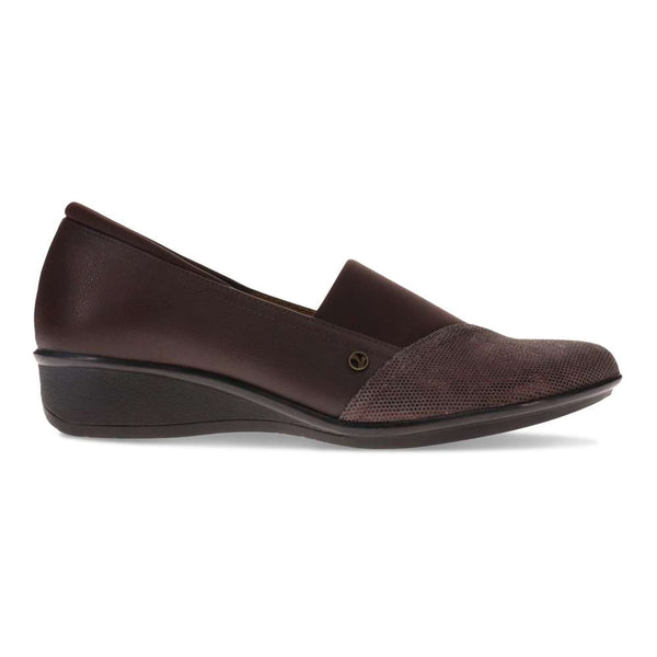 Revere Comfort Shoes Naples Wedge - Espresso Angle