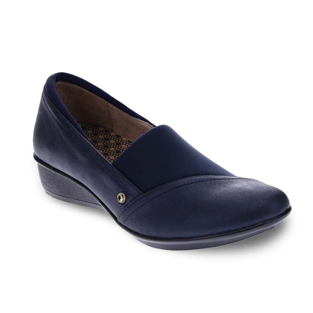 revere comfort shoes Naples Wedge - Sapphire