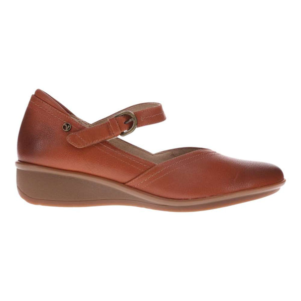 Revere Comfort Shoes Narita Mary Jane Flats - Cognac