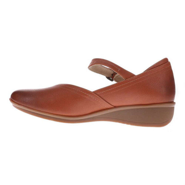 Revere Comfort Shoes Narita Mary Jane Flats - Cognac