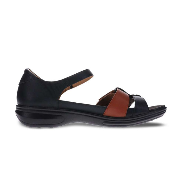 Revere Comfort Shoes Negara Sandal - Black/Tan