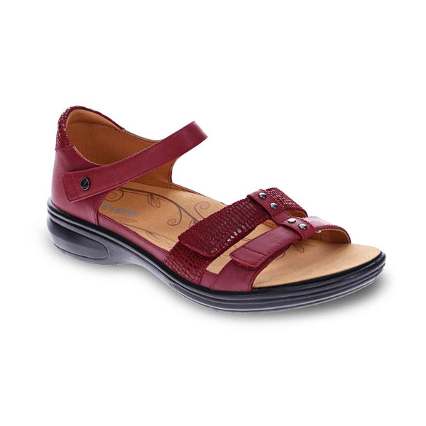 Revere Comfort Shoes Negara Sandal - Cherry Lizard