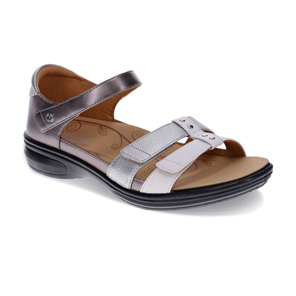 revere comfort shoes Negara Sandal - Silver Fusion
