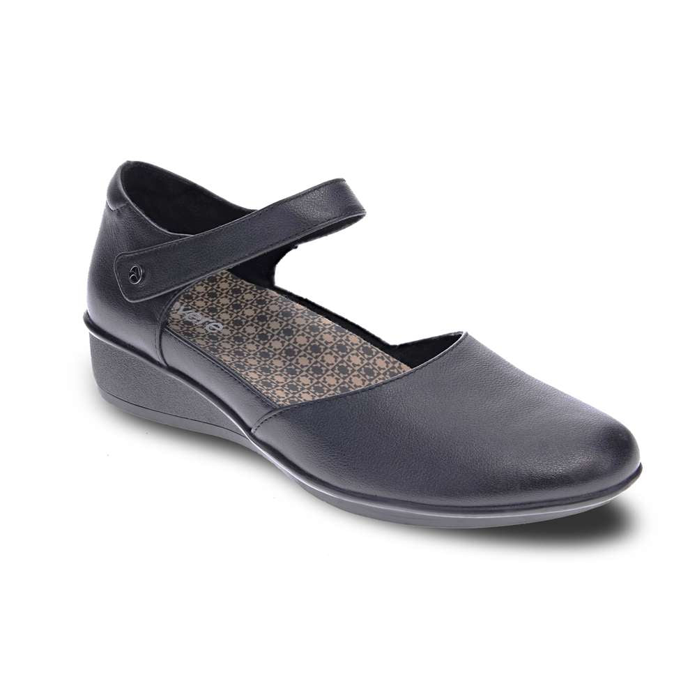 revere comfort shoes Osaka Mary-Jane - Black French
