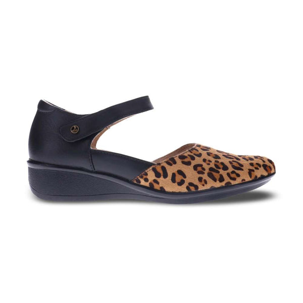 Revere Comfort Shoes Osaka Mary-Jane - Black/Leopard