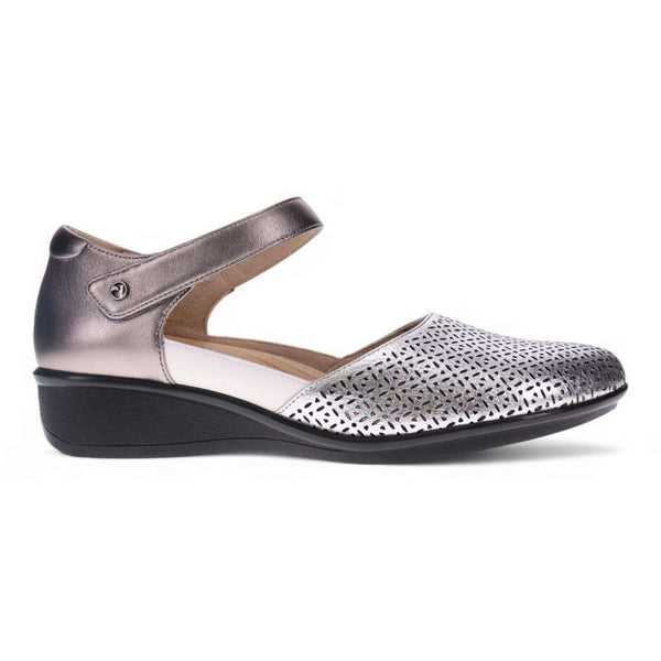 Revere Comfort Shoes Osaka Mary-Jane - Silver Fusion