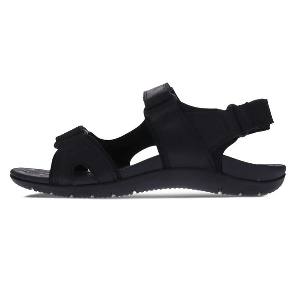 Revere Comfort Shoes Power Backstrap Sandal - Black