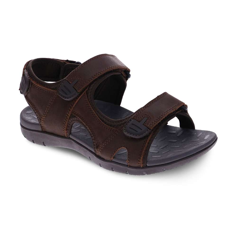 revere comfort shoes Power Backstrap Sandal - Brown