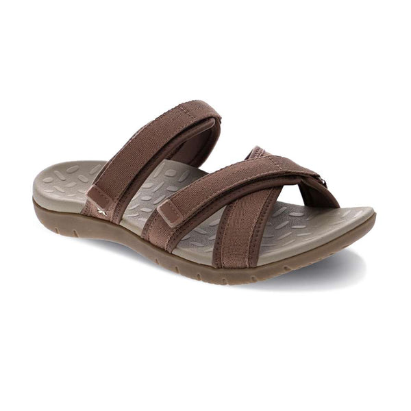 Revere Comfort Shoes Quest Slide Sandal - Fossil
