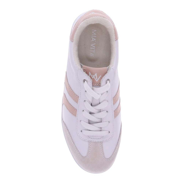 Revere Comfort Shoes Ramona Sneaker - White/Blush