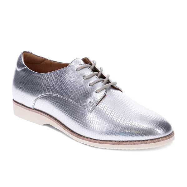 Revere Comfort Shoes Rihannah Oxford - Silver Snake