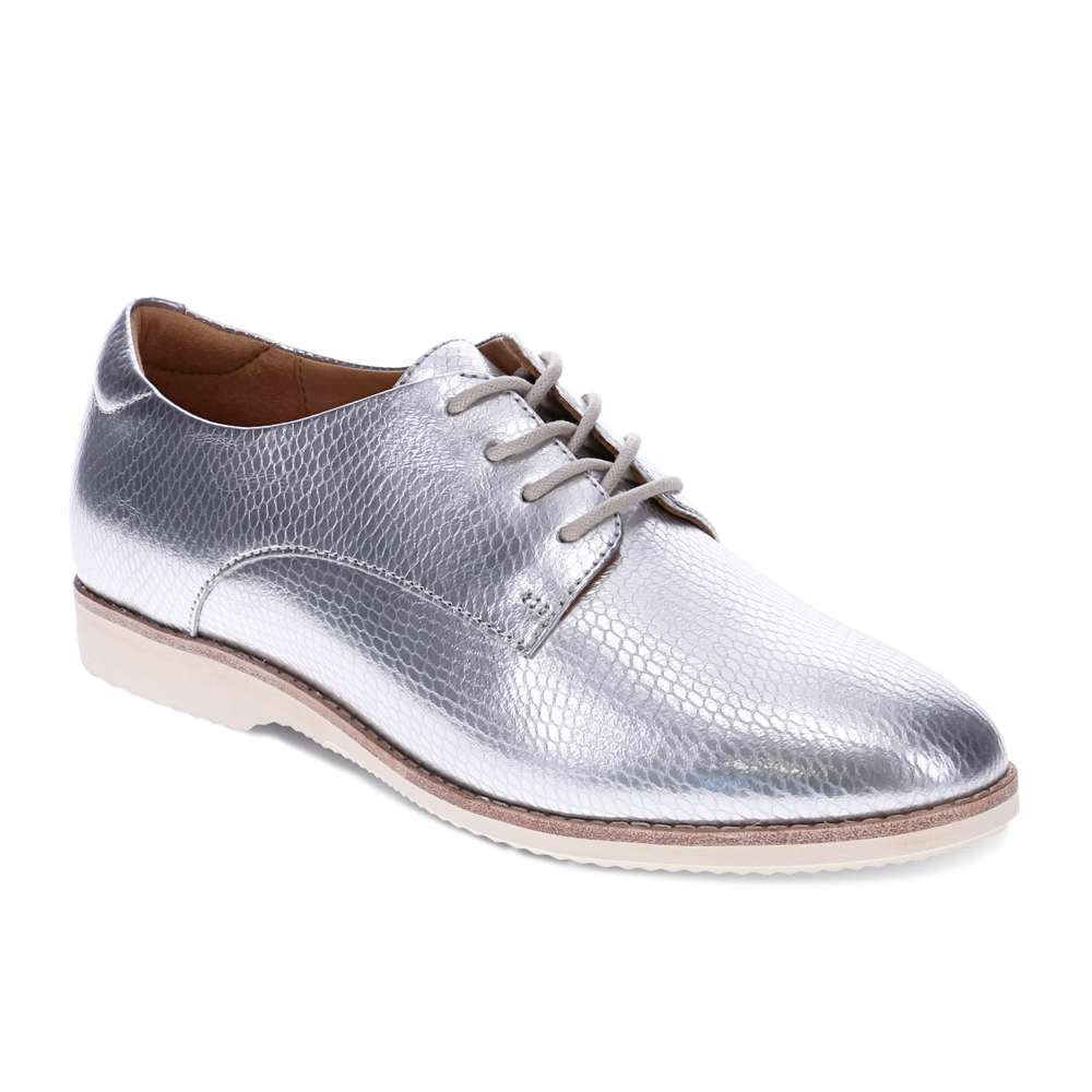 revere comfort shoes Rihannah Oxford - Silver Snake