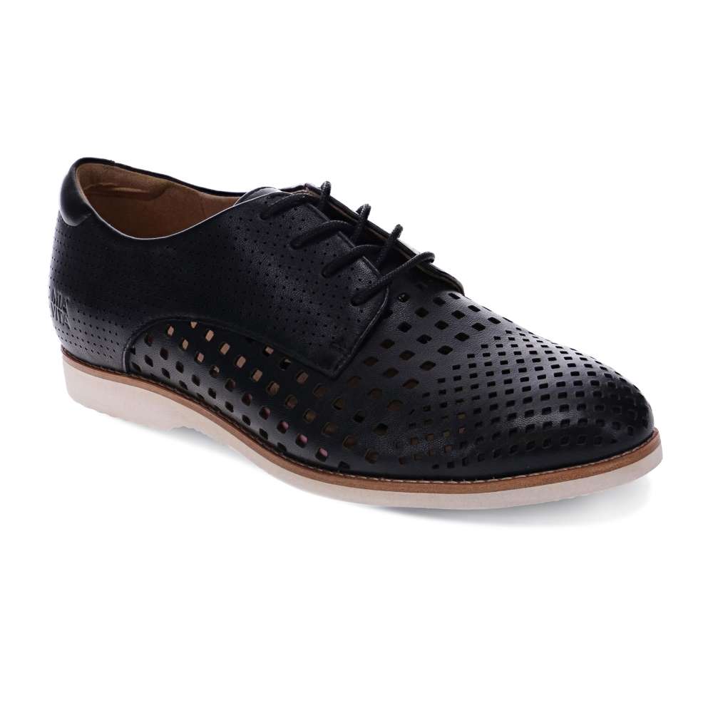 revere comfort shoes Rihannah Perf Oxford - Black