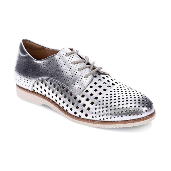 Revere Comfort Shoes Rihannah Perf Oxford - Silver