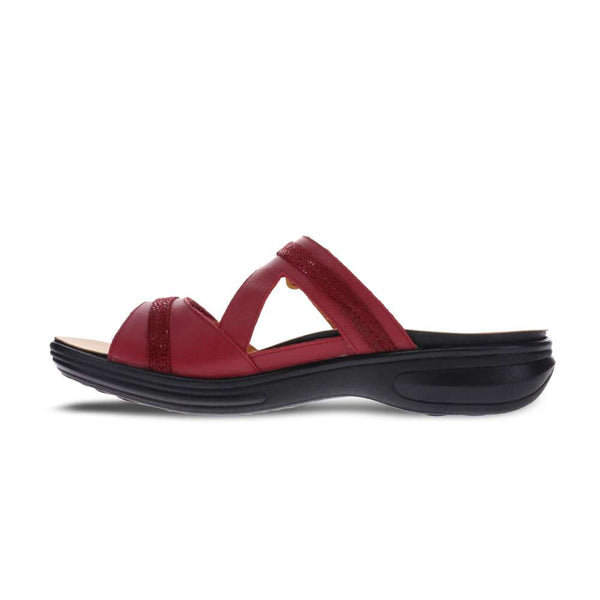 Revere Comfort Shoes Rio Slide - Cherry