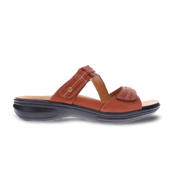 Revere Comfort Shoes Rio Slide - Cognac