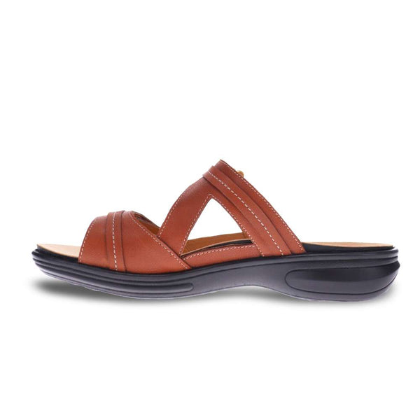 Revere Comfort Shoes Rio Slide - Cognac