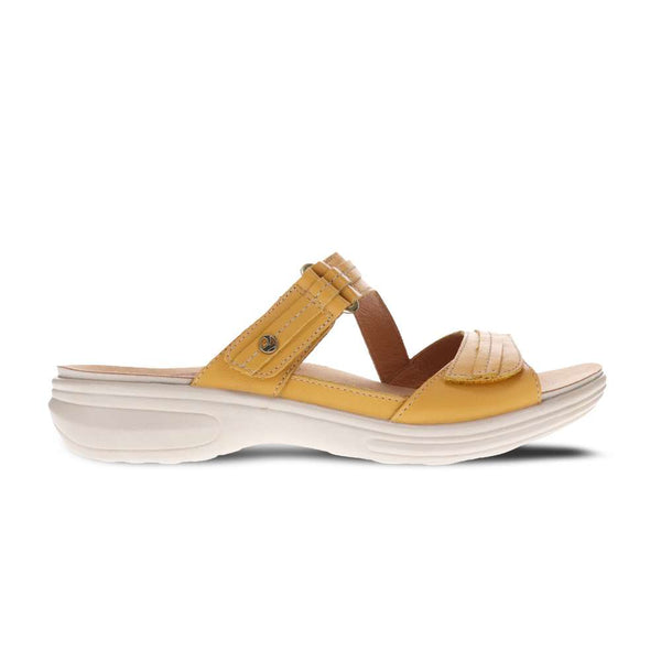 Revere Comfort Shoes Rio Slide - Mustard French