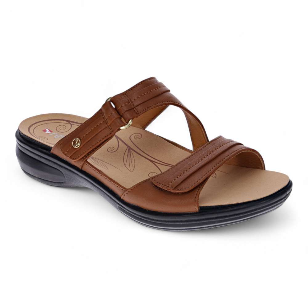 revere comfort shoes Rio Slide - Tan