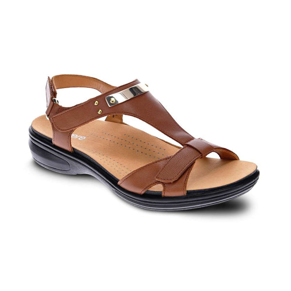 Revere Comfort Shoes Santa Monica Sandal - Cognac