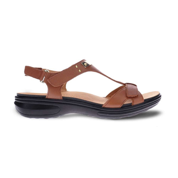 Revere Comfort Shoes Santa Monica Sandal - Cognac
