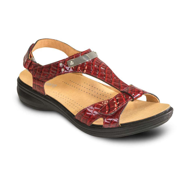 Revere Comfort Shoes Santa Monica Sandal - Red Croc