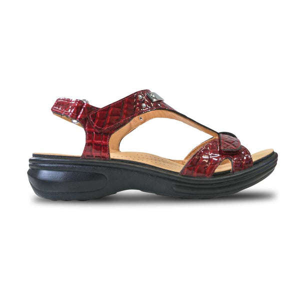 Revere Comfort Shoes Santa Monica Sandal - Red Croc