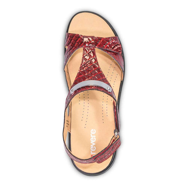 Revere Comfort Shoes Santa Monica Sandal - Red Croc