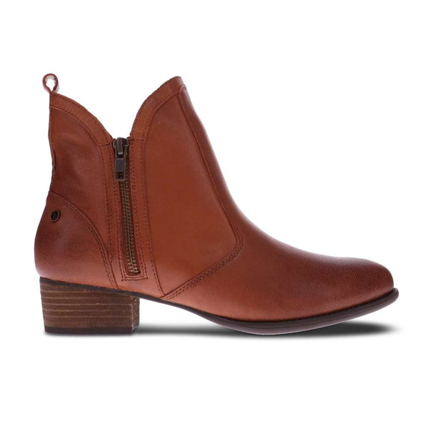 Revere Comfort Shoes Siena Bootie - Cognac