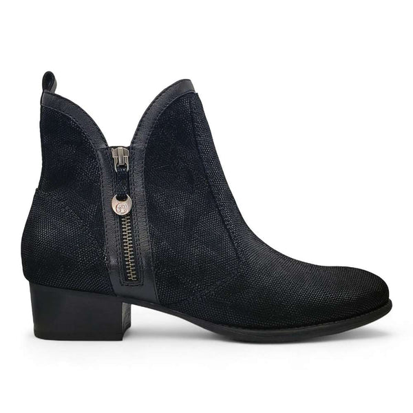 Revere Comfort Shoes Siena II Bootie - Black Angle