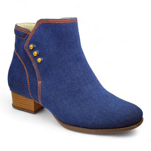 Revere Comfort Shoes Tiko Ankle Bootie - Denim