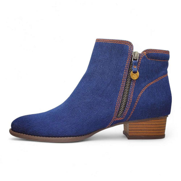 Revere Comfort Shoes Tiko Ankle Bootie - Denim