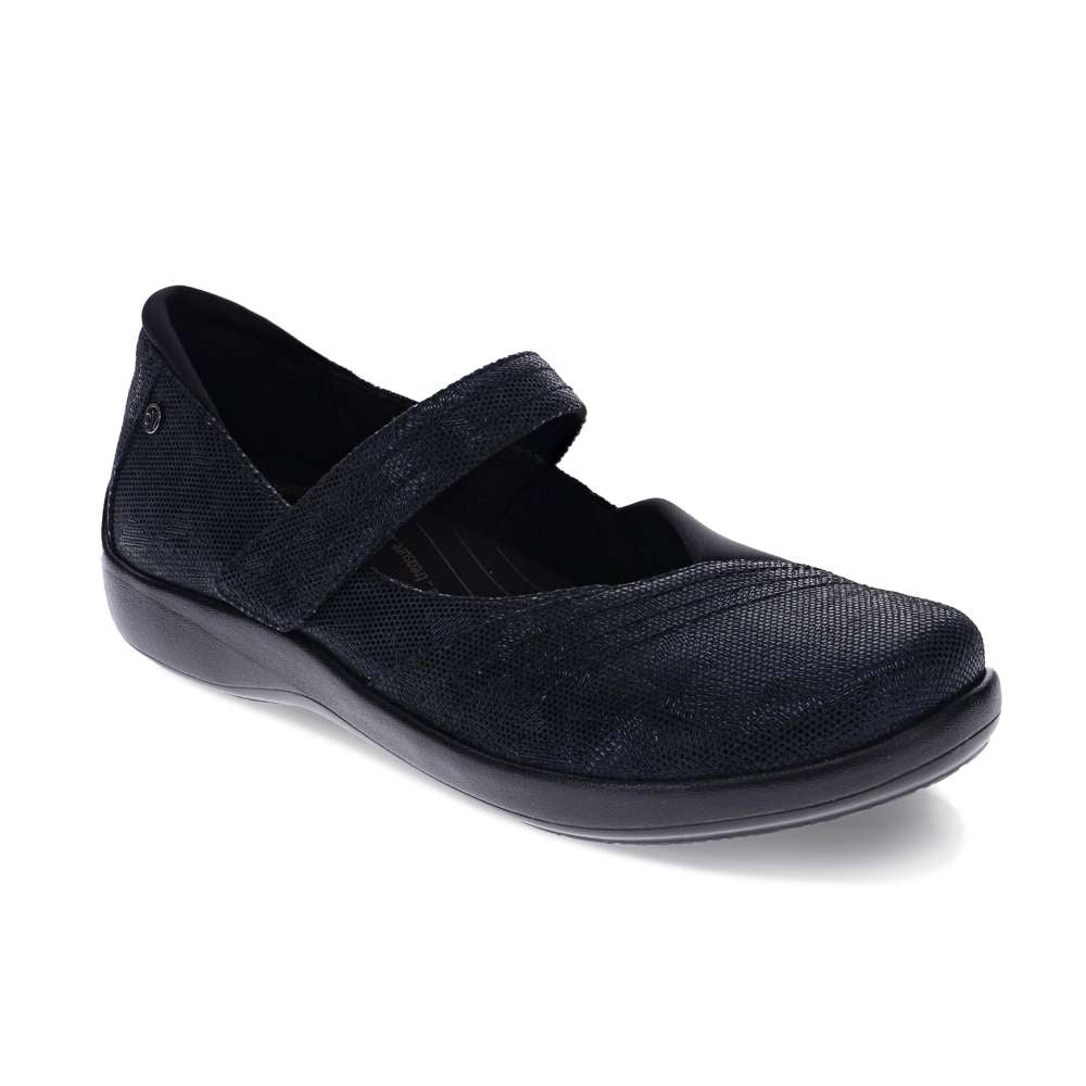 revere comfort shoes Timaru Mary-jane - Black Angle
