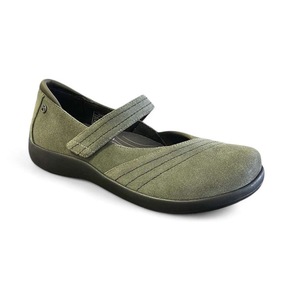 Revere Comfort Shoes Timaru Mary-jane - Moss Suede