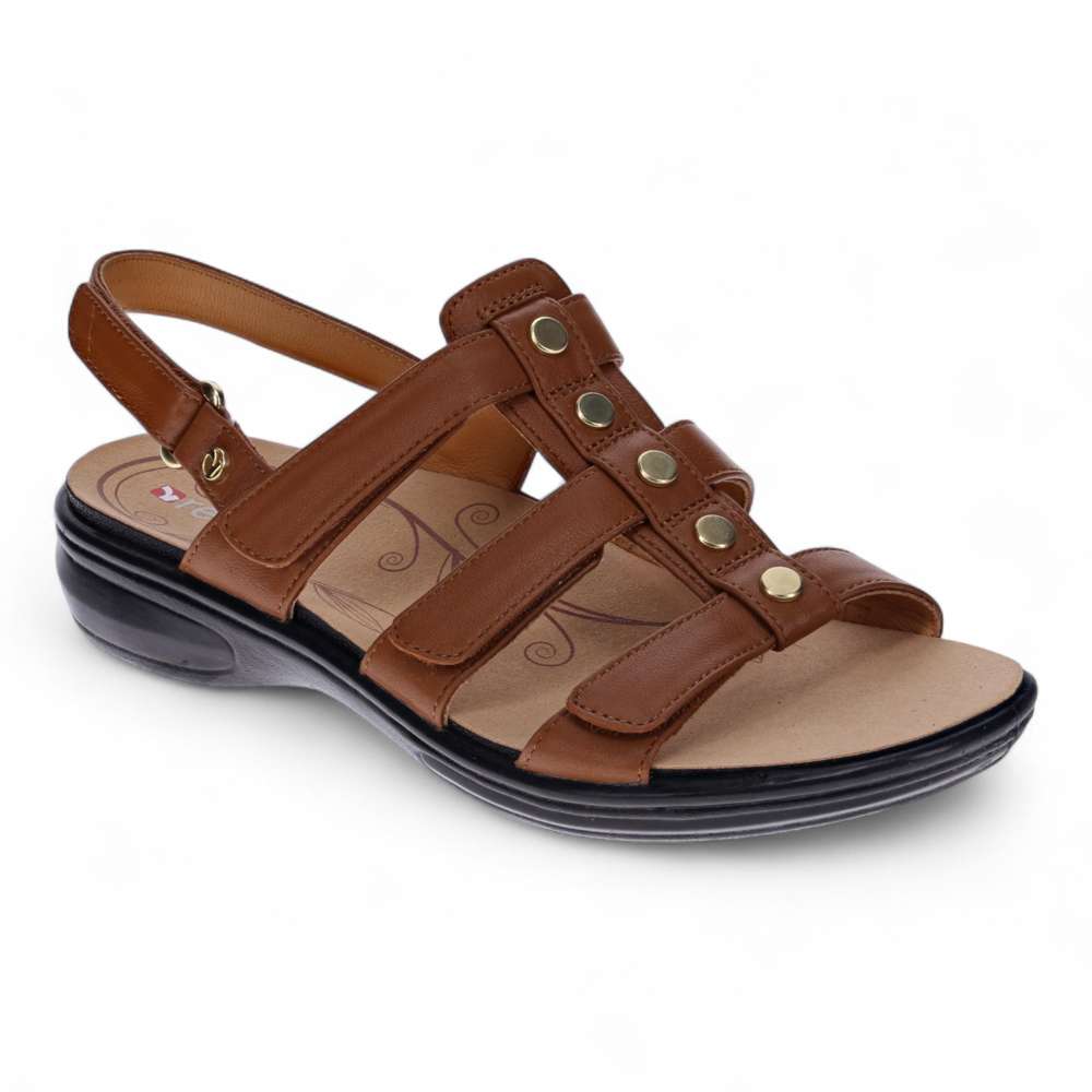 revere comfort shoes Toledo Backstrap Sandal - Tan
