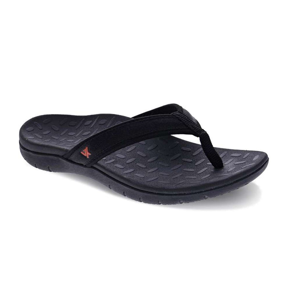Revere Comfort Shoes Venture Toe Post Sandal - Black