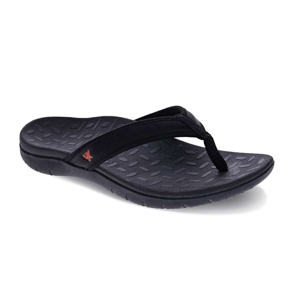 revere comfort shoes Venture Toe Post Sandal - Black