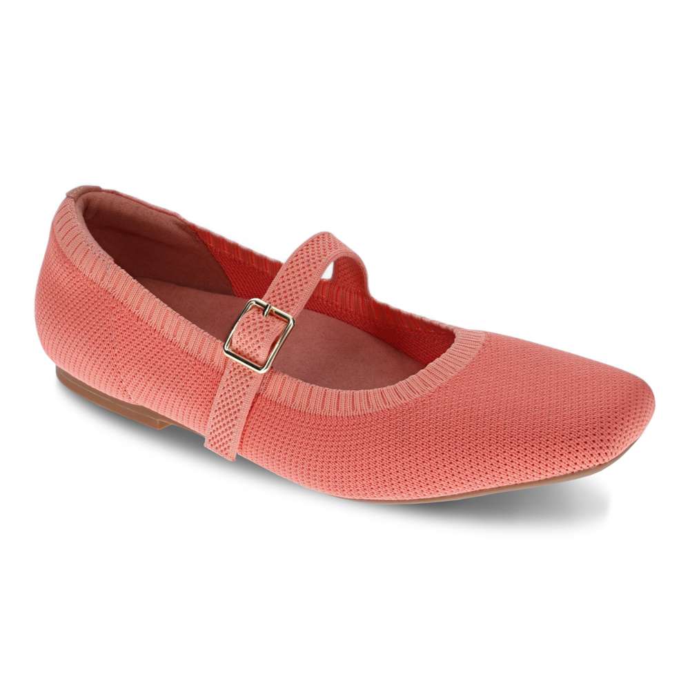 revere comfort shoes Violet Flats - Coral
