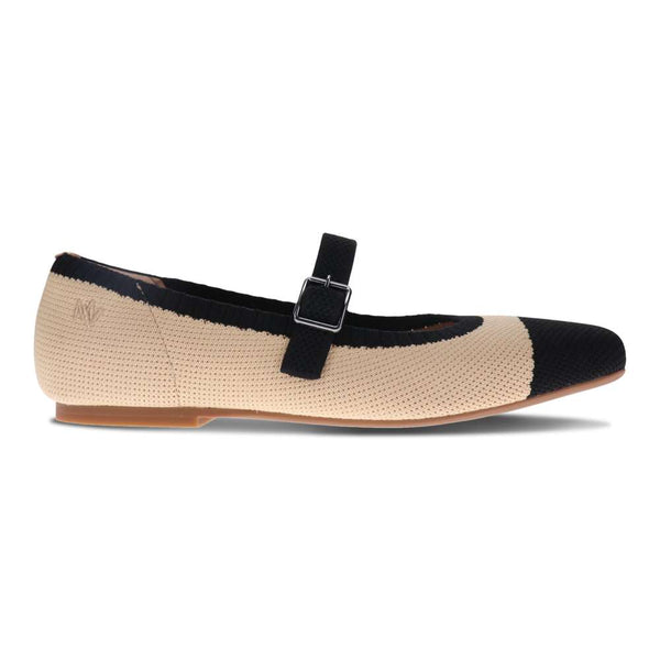 Revere Comfort Shoes Violet Flats - Natural Black
