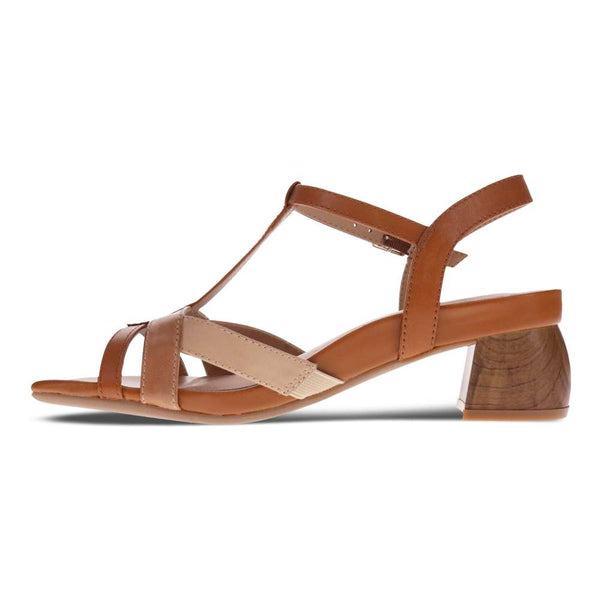 Revere Comfort Shoes Yass Heeled Sandal - Tan Multi